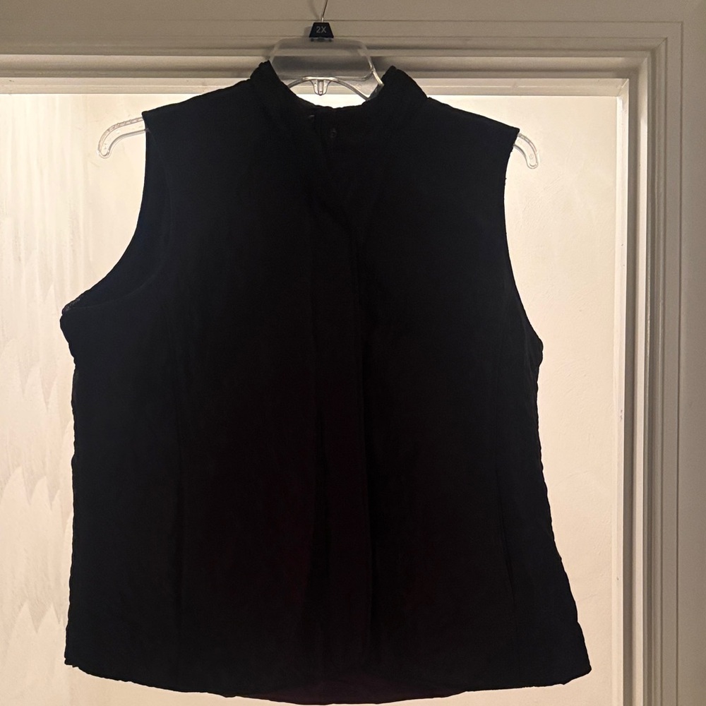 Coldwater Creek Dark Plum Sleeveless Vest